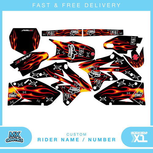 Kit grafica fiamma motocross - grafica,